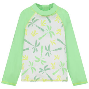 T-shirt manches longues anti-UV SPF 50+ imprimé palmiers pour garçon 
