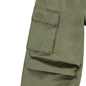 Pantalon parachute uni en toile pour fille 