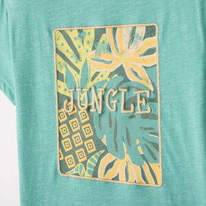 T-shirt manches courtes print tropical fantaisie garçon 
