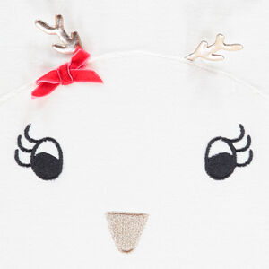 Pyjama en velours esprit Noël avec jupon pour bébé fille 