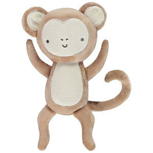 Peluche singe en velours pour bébé  