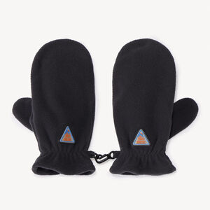 Paire de moufles uni en micropolaire pour garçon  