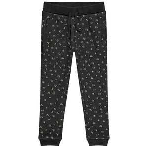 Pantalon de jogging imprimé cœurs en contrecollé pour fille 
