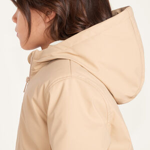 Parka gomme garçon doublée micropolaire avec capuche 