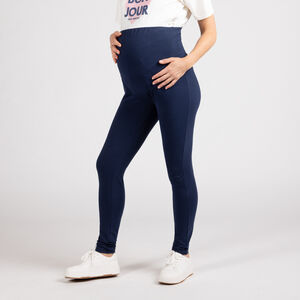 Legging slim à bandeau haut uni pour femme 