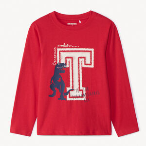 T-shirt manches longues print fantaisie pour garçon 