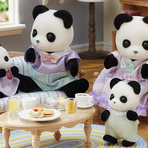 Figurine la famille panda  