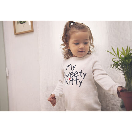 Pull En Tricot A Message Pour Bebe Fille Orchestra Fr