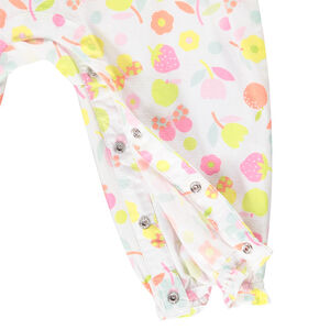 Combinaison longue imprimé fruits pour bébé fille 