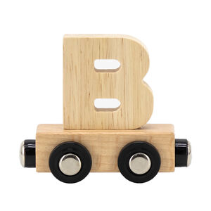 Lettre "B" en bois pour train 