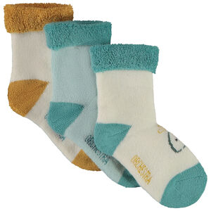 Lot de 3 paires de chaussettes fantaisie pour bébé garçon 