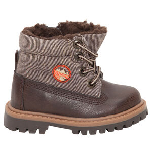 Bottillons bi-matière doublés sherpa 