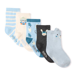 Lot de 5 paires de chaussettes normales fantaisies pour bébé garçon  