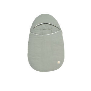 Nid d'ange 5 attaches uni vert sauge  