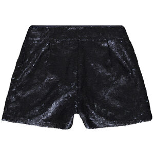 Short de fête en sequins doublé satin fille 