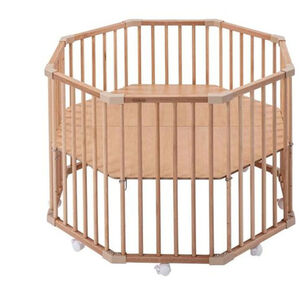 Parc Octogonal Basile Bois Vernis Naturel 