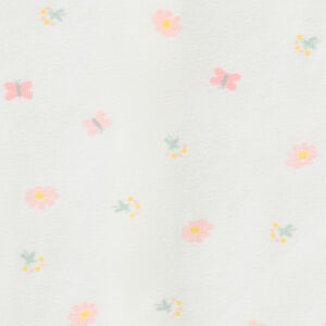 Ensemble 2 pièces avec salopette brodée papillon pour bébé fille 