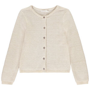 Gilet en tricot fantaisie avec lurex pour fille 