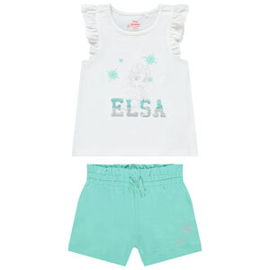 Ensemble à débardeur print Elsa Disney en sequins magiques 