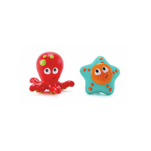 Jouet de bain aspergeur Pieuvre et Étoile de mer 