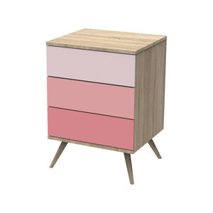 Lit combiné évolutif Seventies 60 x 120 cm - Rose 