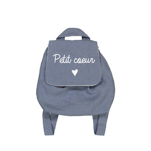 Sac à dos Petit coeur - Bleu 