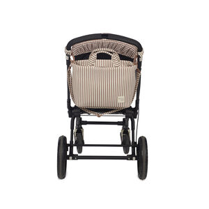 Sac à langer Praliné à rayures - Moka 