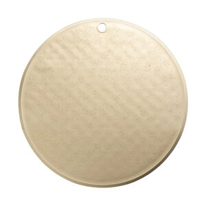 Tapis de bain en caoutchouc motif feuillage texturé sage 