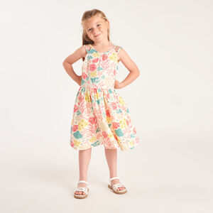Robe à bretelles avec dos plongeant imprimé fantaisie pour fille 