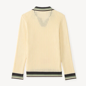 Polo manches longues en tricot pour garçon 