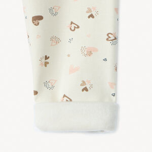 Caleçon imprimé et doublé sherpa pour bébé fille 