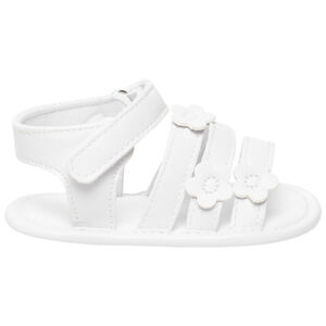 Sandales velcro avec patch fleurs pour bébé fille 