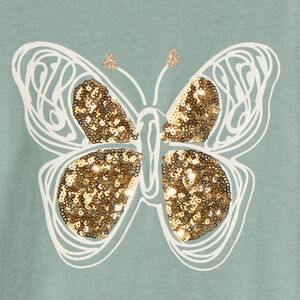 T-shirt manches longues avec sequins fantaisie pour fille  