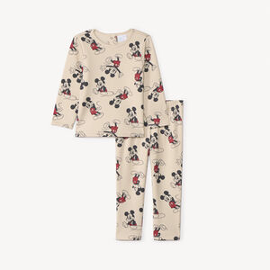Set pyjama imprimé Mickey Disney pour bébé garçon avec finitions différentes selon l'âge 