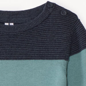 Pull en tricot fantaisie rayé pour bébé garçon 