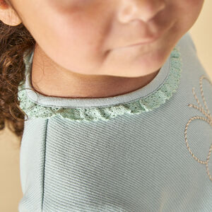 Robe effet  2 en 1 imprimé papillons pour bébé fille 