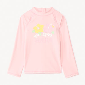 T-shirt manches longues anti-UV SPF 50+ print hibiscus pour fille 