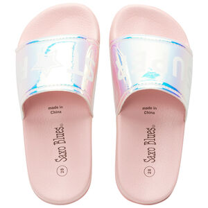 Mules à bride iridescente printée pour fille 