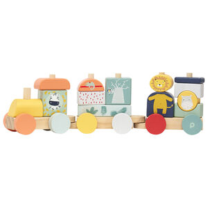 Train en bois à tirer - Happy wild 