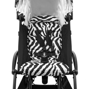 Poussette Stokke® YOYO³ à partir de 6 mois - cadre noir/zèbre 