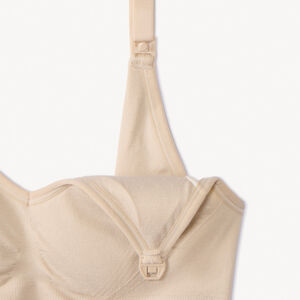 Brassière d'allaitement sans coutures et réglable unie 