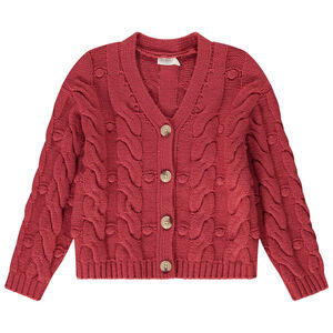Gilet en tricot torsadé pour fille 