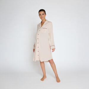 Chemise de nuit de grossesse à manches longues 