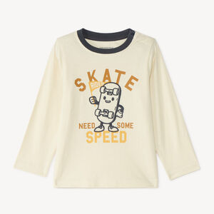 T-shirt manches longues bébé garçon print skateboard 