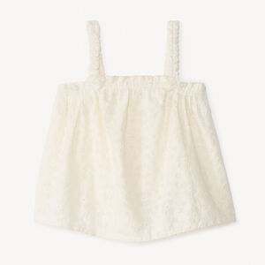 Débardeur en broderie anglaise pour fille  