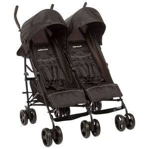 Poussette double - Noir 