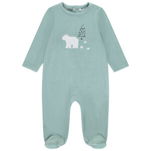 Dors-bien en velours print fantaisie pour bébé garçon 