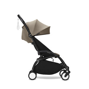 Poussette Stokke® YOYO³ à partir de 6 mois - cadre noir/taupe 