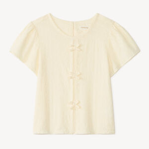Tunique manches courtes en broderie anglaise pour fille 