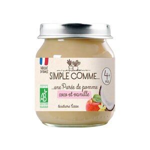 Petit pot pomme, coco et vanille 125 g 